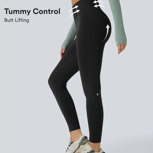 Halara OneForm Seamless Flow Mid Rise Tummy Control Butt Lifting Yoga Leggings